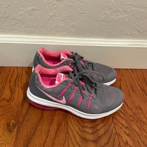 Pink & Gray Nike Tennis Shoes